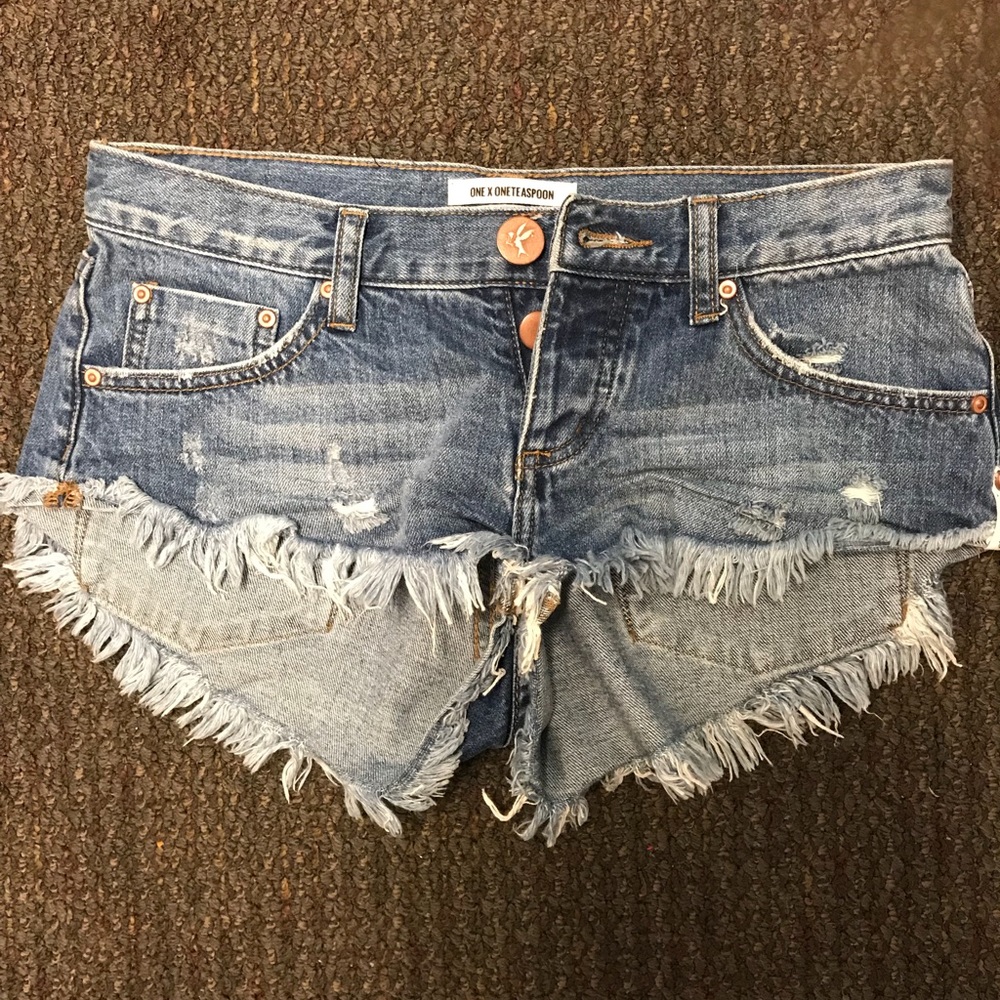 One Teaspoon Denim Shorts- Pacifica NO 2S- Size 23